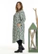 Grøn printet kjole, G251005