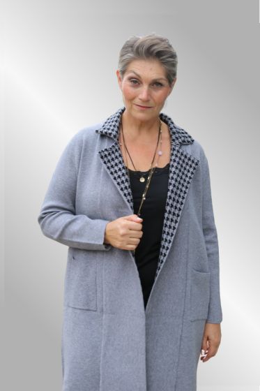 Strik jakke / cardigan B1513 MM, grå