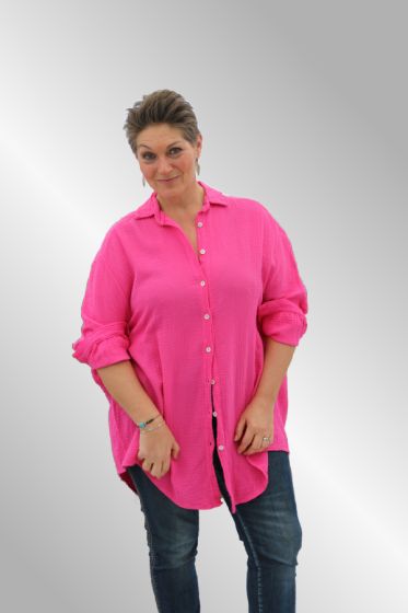 Pink storskjorte i "ble bomuld" HP 455