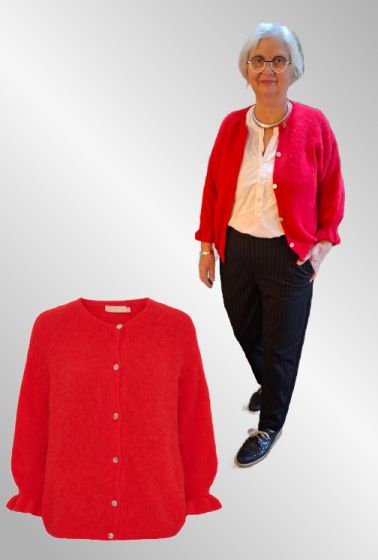 Rød cardigan; Marta 2413