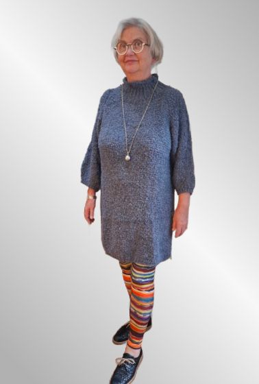 Jeans blue strik kjole fra Marta, 24838