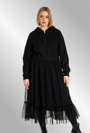 Sort sweatkjole, G255206