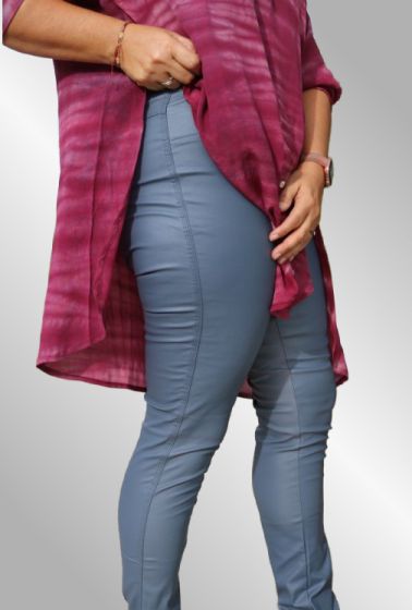 Blå coated leggings, Aleia Marc Lauge 2697