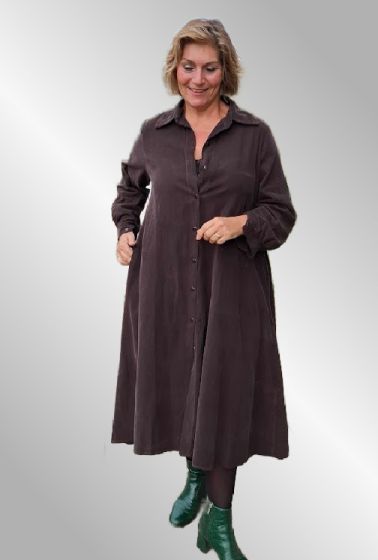 Brun fløjls skjorte/kjole, 2743V