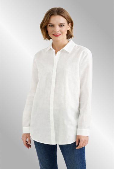 Råhvid hørskjorte, 343772