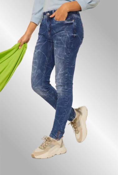 Denim jeans laser washed, Street One 374984