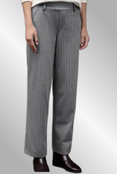 Grå stribet klassisk buks, street 380137