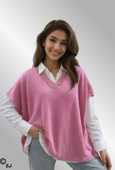 Pink strik vest, Zafa 1301