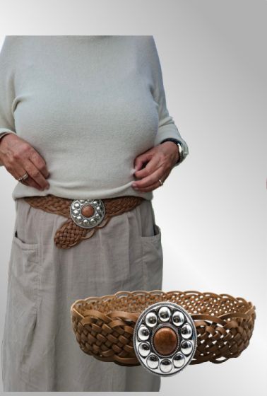 Flet bælte, brun, SA-3073