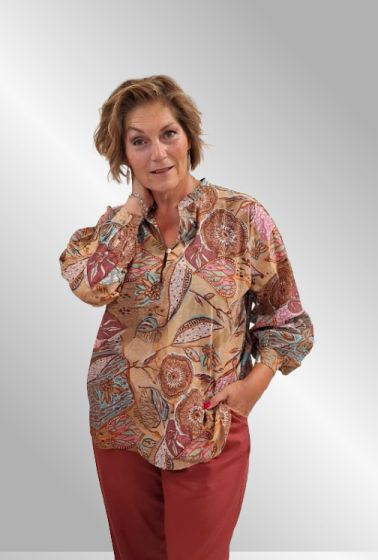 Bomulds print skjorte, Mirabolan, Cabana