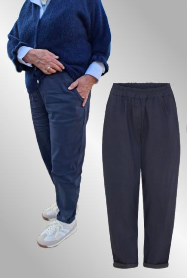 Mørk blå viskosebuks, Marta Raffaella 8594