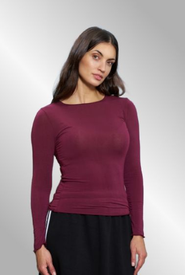 Bordeaux viskose top, 5894