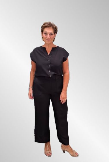 Sort viskose Jumpsuit, street One 379209