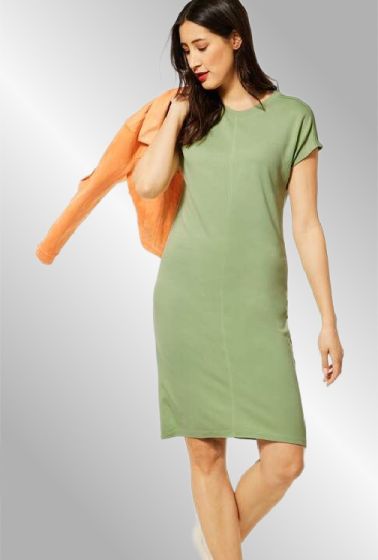 Easy Jersey dress, faded green 142884