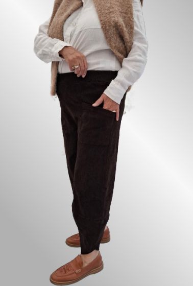 Brun fløjlsbuks 50327