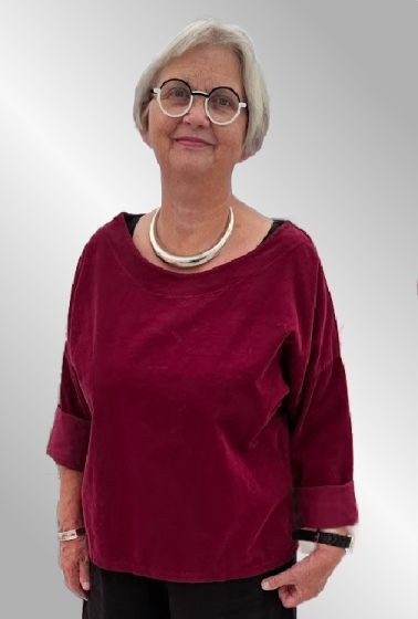 Bordeaux fløjls bluse, F1300