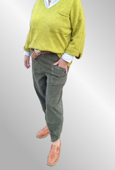 Grøn fløjlsbuks 50327