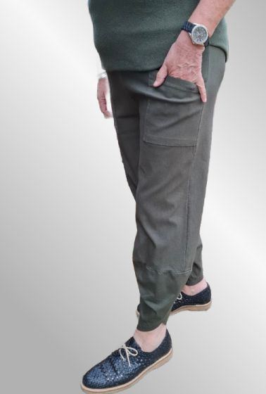 Grøn viskose twill buks, 50327