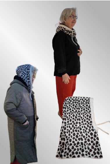 Råhvid Leo halsedisse hat / Balaclava