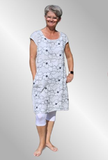 Grå hør kjole, Birgit 805