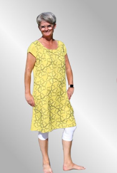 Gul hør kjole, Birgit 805