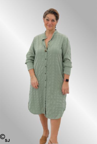 Long Shirt dress, Pammi Green