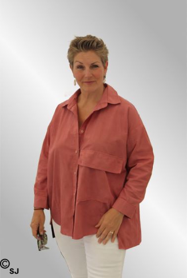  Pebber Rose bomuldsskjorte, 10356 Tokyo Cabana Living