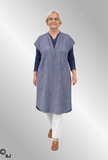 Navy stribet bomuldstunika, Pipi