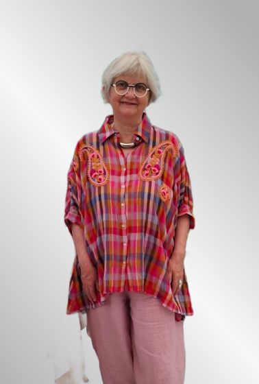 Ternet Over size skjorte, Gold and Silver Paris, SOHO