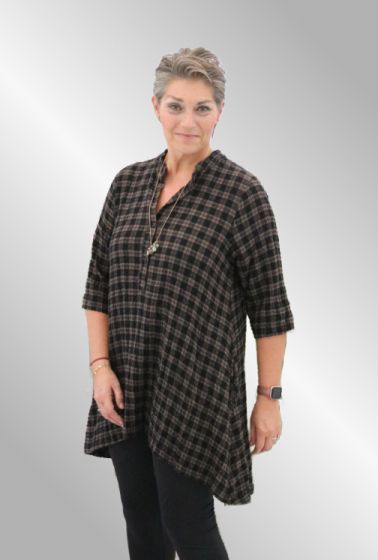 Brun / sort ternet tunika fra Thing, 6494-CS