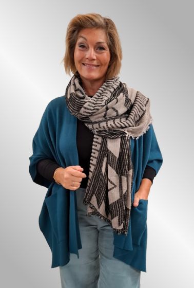 Stort lækkert tørklæde Tif Tiffy, Velma