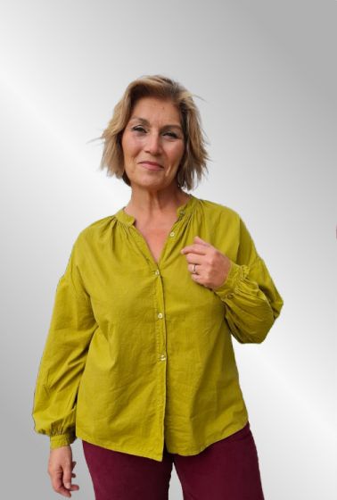 Oliven skjorte, bomuld, 06594