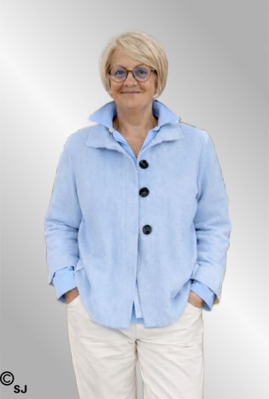 Lys blå strik cardigan / jakke ZS5359