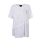 Hvid asymmetrisk t-shirt, G253211