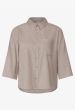Sandfarvet Fløjls skjorte, Street One 345122