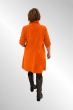 Orange fløjlskjole med ståkrave. 9F3522