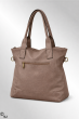 Taupe taske med lang rem. CC8007
