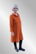 Brændt orange, Pompkin, kjole i babyfløjl, Veronika 71563