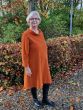 Brændt orange, Pompkin, kjole i babyfløjl, Veronika 71563