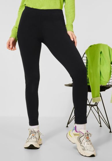 Sort lang leggings, Street One 374841  1001