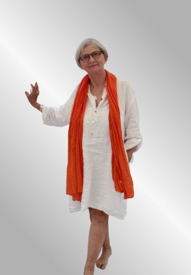 Hvid hørkjole, Marta De Chateau 93993/1