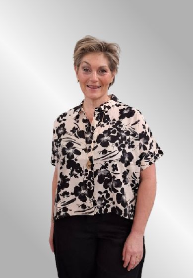 Pernille skjorte / jakke, Sand Flower
