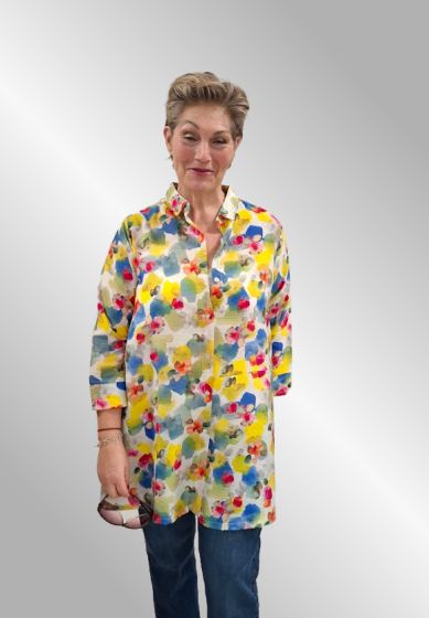 Gul/rød/ blå skjorte tunika A facon, Bella EA96-HA158