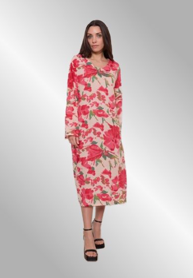 Blomstret bomuldskjole, Bella P73-R77