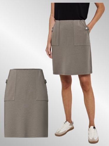 Taupe nederdel fra Street one, 361761