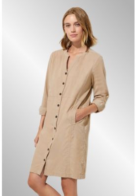 Beige fløjls skjorte/kjole, 143657