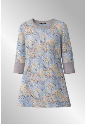 Lyseblå paisly tunika, ML1459