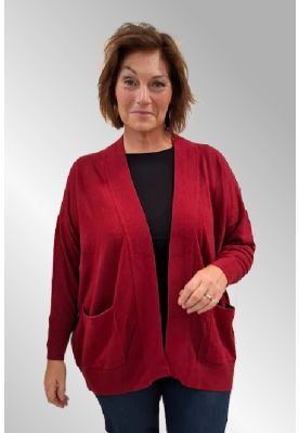 Bordeuax åben cardigan, 174