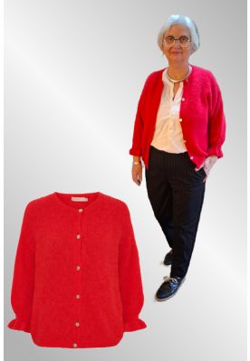 Rød cardigan; Marta 2413