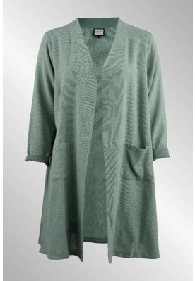 Lang grøn cardigan, G244039M